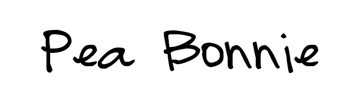 Pea Bonnie  Free Fonts Download