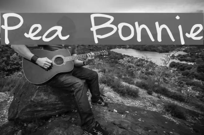 Pea Bonnie Font examples