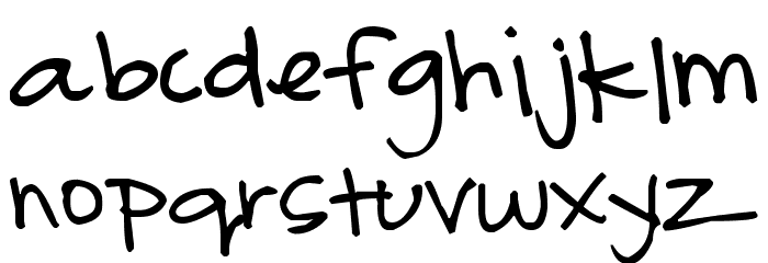 Pea Bonnie Font LOWERCASE