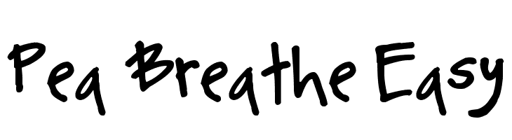Pea Breathe Easy Font