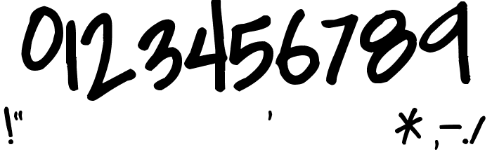Pea Breathe Easy Font OTHER CHARS