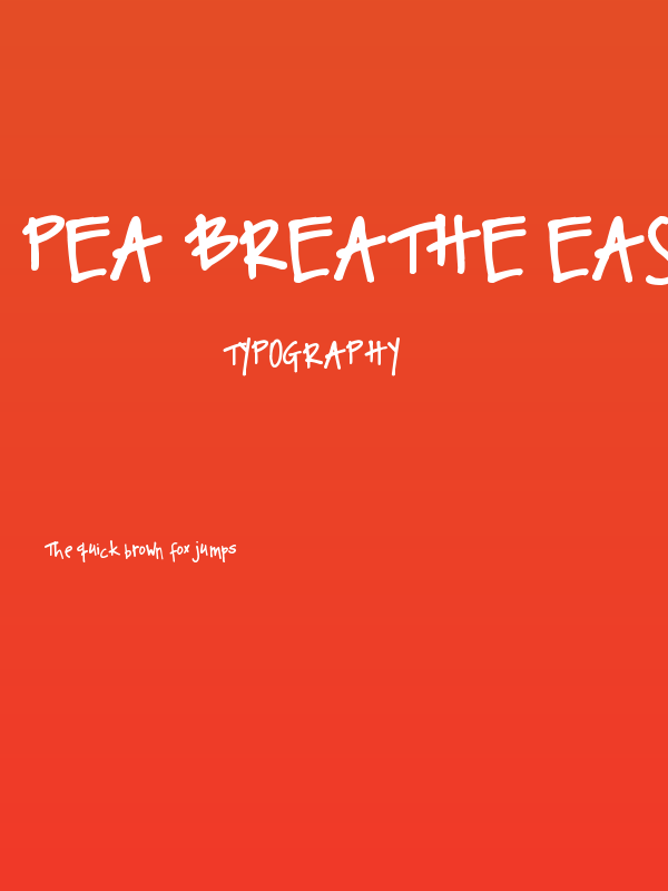 Pea Breathe Easy Poster