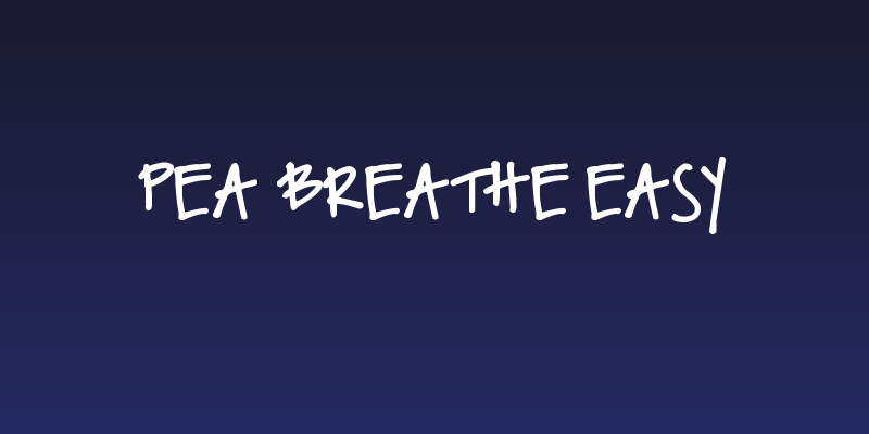 Pea Breathe Easy Social Header