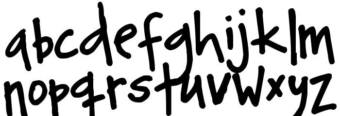 Pea Breathe Easy Font LOWERCASE