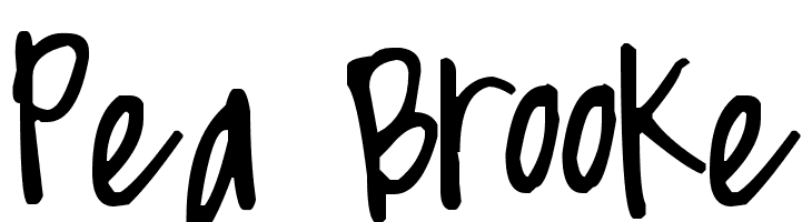 Pea Brooke Font