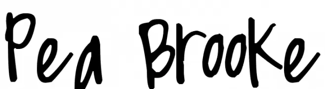 Pea Brooke  フリーフォントのダウンロード