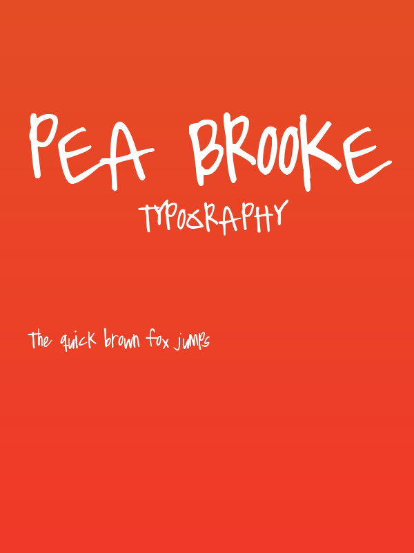 Pea Brooke Poster