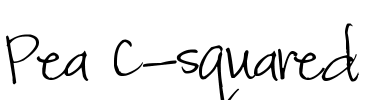 Pea C-squared Font