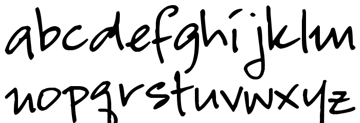 Pea Candice Font LOWERCASE
