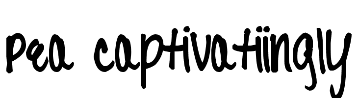 Pea Captivatiingly Font