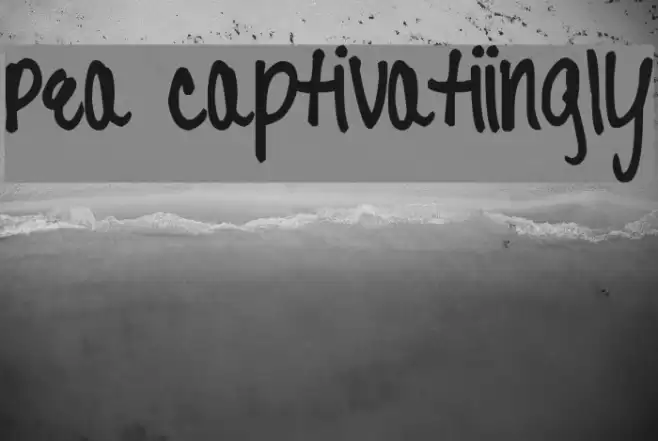 Pea Captivatiingly Font examples