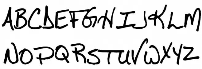 Pea Cara in TX Schriftart Groß