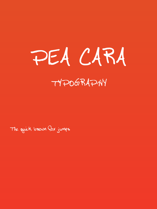 Pea Cara Poster