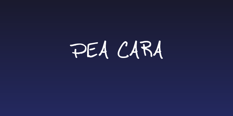 Pea Cara Social Header