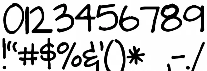 Pea Cari Font OTHER CHARS