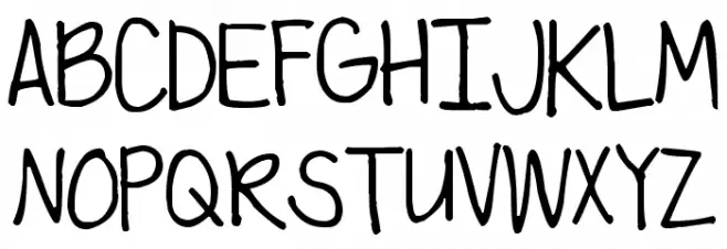 Pea Cari Schriftart Groß