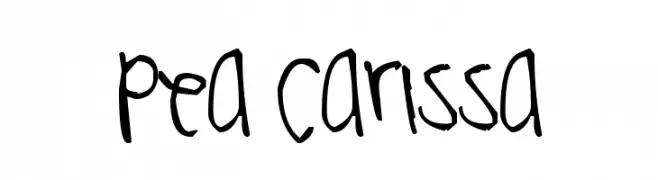 Pea Carissa  Frei Schriftart Herunterladen