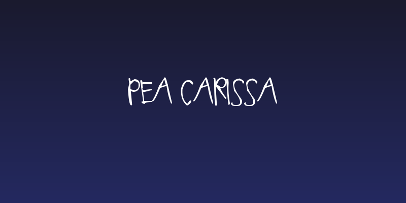 Pea Carissa Social Header