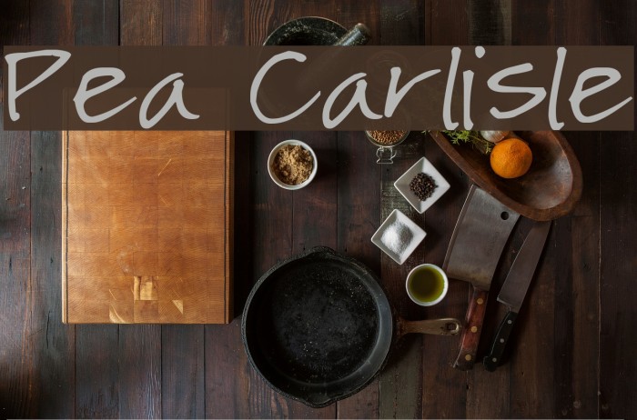 Pea Carlisle Caratteri examples