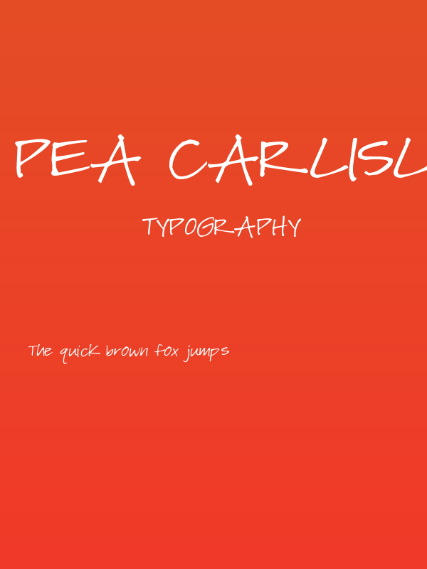 Pea Carlisle Poster