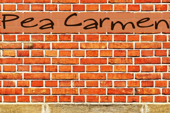 Pea Carmen Font examples
