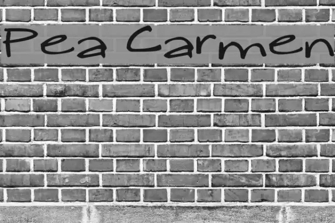 Pea Carmen Font examples