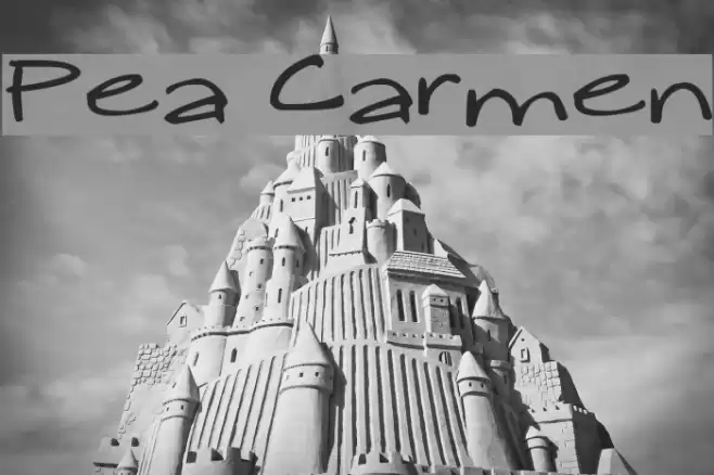 Pea Carmen Font examples