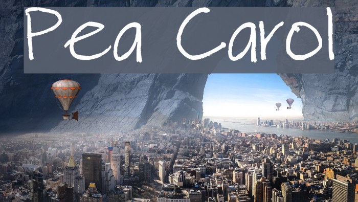 Pea Carol Font examples