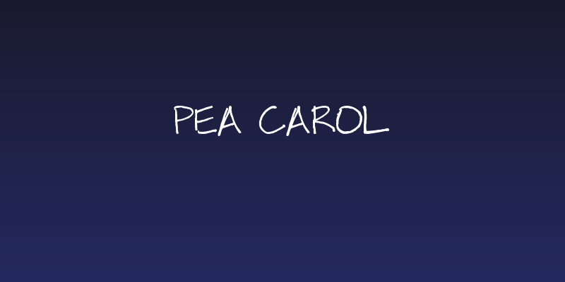 Pea Carol Social Header
