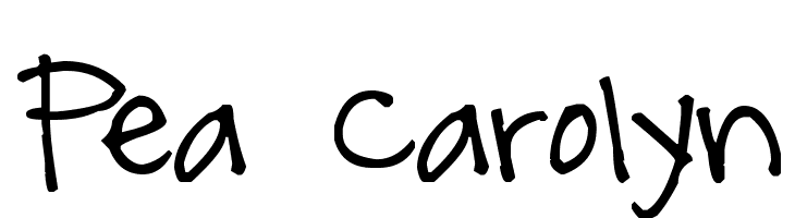 Pea Carolyn Font