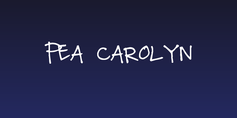 Pea Carolyn Social Header