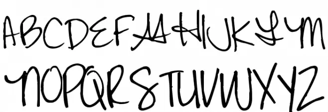 Pea Carrie Script 字体 大写