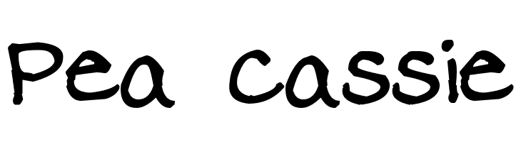 Pea Cassie  Descarca Fonturi Gratis