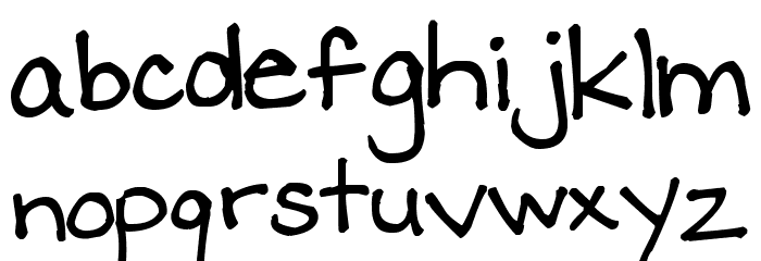 Pea Cassie Font LOWERCASE