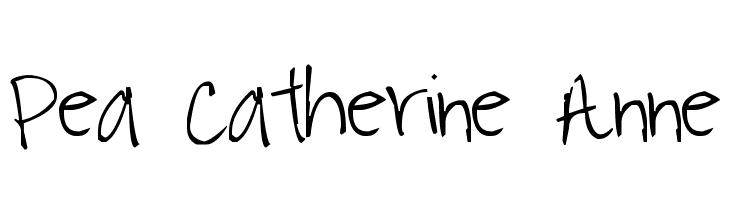 Pea Catherine Anne  नि: शुल्क फ़ॉन्ट्स डाउनलोड