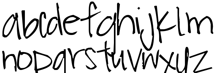 Pea Catherine Anne Font LOWERCASE