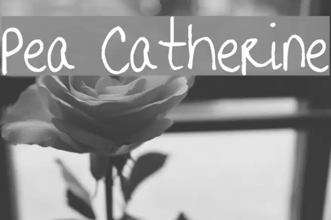 Pea Catherine Font examples