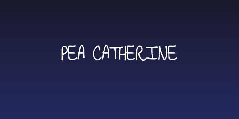 Pea Catherine Social Header