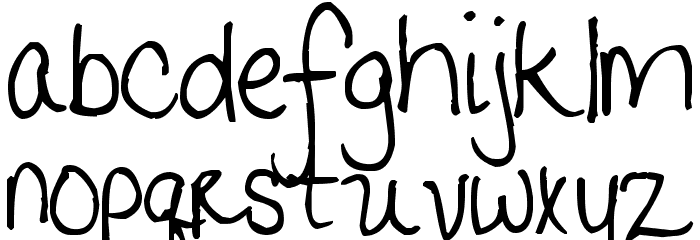Pea Catherine Font LOWERCASE