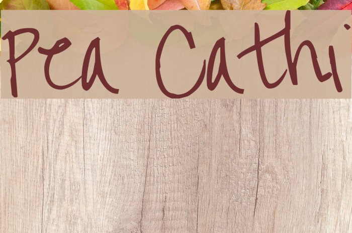 Pea Cathi フォント examples