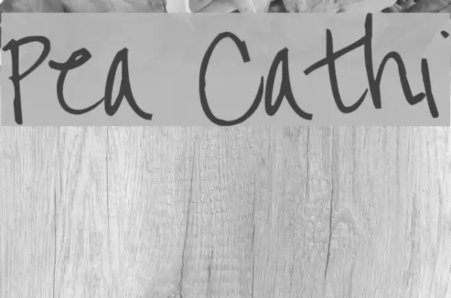 Pea Cathi Font examples