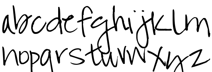 Pea Cathi フォント 小文字