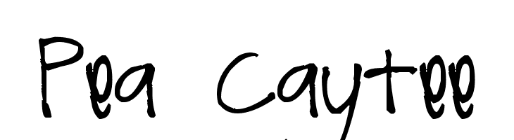 Pea Caytee  Frei Schriftart Herunterladen