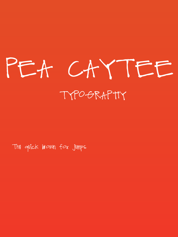 Pea Caytee Poster