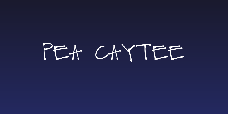 Pea Caytee Social Header
