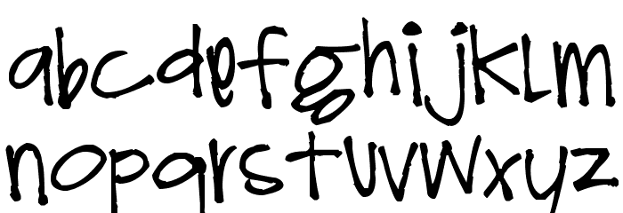 Pea Caytee Schriftart Kleinbuchstaben