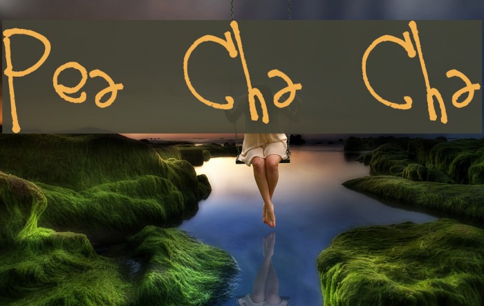 Pea Cha Cha Font examples