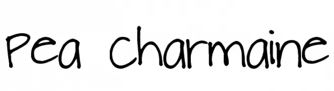 Pea Charmaine  Frei Schriftart Herunterladen