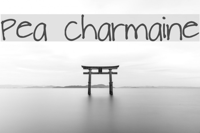 Pea Charmaine Font examples