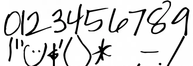 Pea Chelsea K Script Font OTHER CHARS